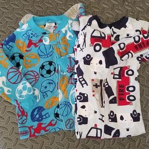 2T Footie pajamas bundle